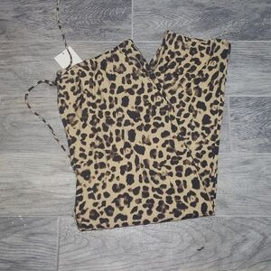 Zara Animal Print Pull-On Pants